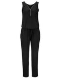 Sexy Sleeveless jumpsuit women long romper 2017 summer women lady Fashion trousers beach jumpsuit coveralls sexy female frock