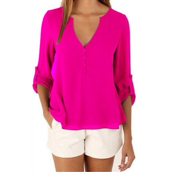 Fashion Brand Blouse Shirt V Neck Sexy Plus Size Cheap Clothes China Blusas Feminina Clothing Summer Women Tops Pullover Blouses