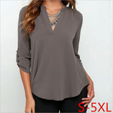 Fashion Brand Blouse Shirt V Neck Sexy Plus Size Cheap Clothes China Blusas Feminina Clothing Summer Women Tops Pullover Blouses