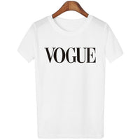 Fashion Brand VOGUE T-Shirts Print Women T Shirts O-Neck Short Sleeve Summer Tops Tees