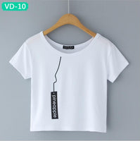 TRERONINAE crop top women 2017 summer short t shirt cotton camiseta female o-neck sexy loose blusas short sleeve tees shirt