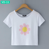 TRERONINAE crop top women 2017 summer short t shirt cotton camiseta female o-neck sexy loose blusas short sleeve tees shirt