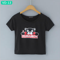 TRERONINAE crop top women 2017 summer short t shirt cotton camiseta female o-neck sexy loose blusas short sleeve tees shirt