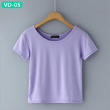 TRERONINAE crop top women 2017 summer short t shirt cotton camiseta female o-neck sexy loose blusas short sleeve tees shirt