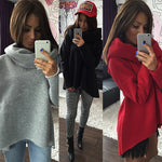S-XL Christmas clothes 2016 New Arrival Women Winter Hoodies Scarf Collar Long Sleeve Fashion Casual Style Autumn Sweatshirts