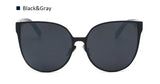 HapiGOO 2017 New Oversize Cat Eye Sunglasses Women Fashion Summer Style Big Size Frame Mirror Sun Glasses Female Oculos UV400