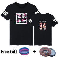 MULYEN BTS Kpop T Shirt Bangtan Boys T Shirt Men Women Summer BTS Number Letter Printed Casual Cotton T-shirts Plus Size Top Tee