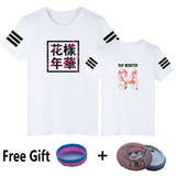 MULYEN BTS Kpop T Shirt Bangtan Boys T Shirt Men Women Summer BTS Number Letter Printed Casual Cotton T-shirts Plus Size Top Tee