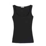 Oukytha 2017 Summer Sexy Low-cut Basic T-shirts Tank Top Solid Cotton Self-cultivati Sleeveless Camisole Tops Women's Vest 2090