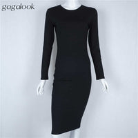 Gagalook 2016 Women Summer Dress Party Office Pencil T Shirt Bodycon Sexy Casual Green Black Midi Robe Femme Ete Vestidos D0746