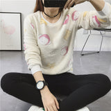 2016Woman Korean Pink Cartoon Fleece Sweatshirts Polka Dot Animal Velvet Pullover Hoodies 2016 Fall Winter Long Sleeve Tracksuit