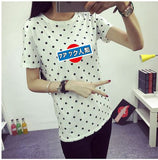 Women Top Summer New Fashion Female T-shirt Korean Sweet Cartoon Cat Printed Ladies Short Sleeve Tops Plus Size M-4XL