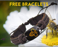 Customized  Bracelet Lovely Bee Leather Bracelet AliExpress Best Selling Handmade Bracelets for Men YP2690 drop shipping
